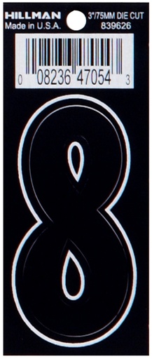 [839626] 3 DIE-CUT BLACK VINYL 8