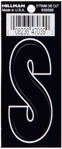 [839596] 3 DIE-CUT BLACK VINYL S