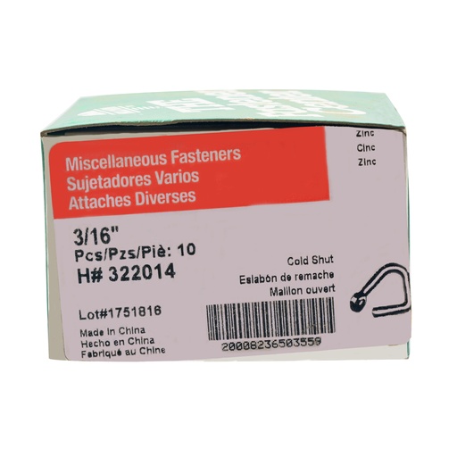 [322014] FG COLD ST 3/16-1/8 CHN