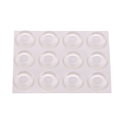 [3848926] Dome Bumper Clear 1/2" Self Adhesive PK12