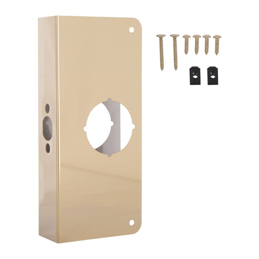 [5310727] Door Reinforcer 4"x9" Brass