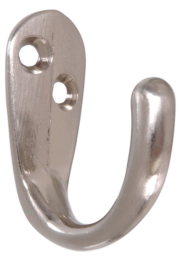 [852284] PB-CLOTHES HOOK STN NKL
