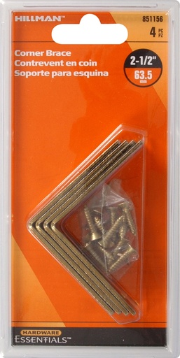 [851156EA] CD-CRN BRACE 2.5X5/8 Z&Y