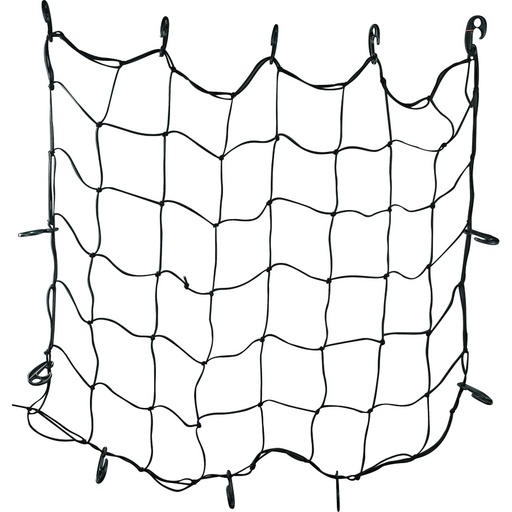 [2135416] Cargo Net 48"x36" Black Rubber 12 Hooks. Stretches to 60"x84"