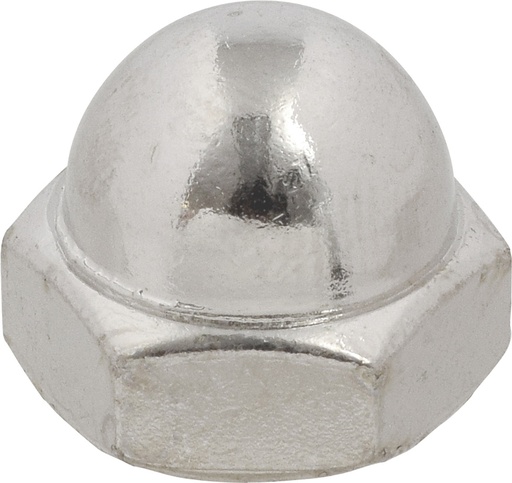 [180093] Nut Acorn Nickle 3/8"-16  Box 100 