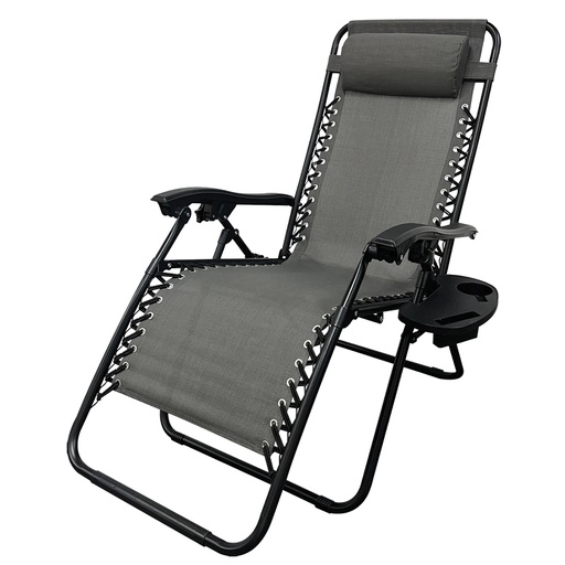 [2902815] Relaxer Chair Zero Gravity Gray
