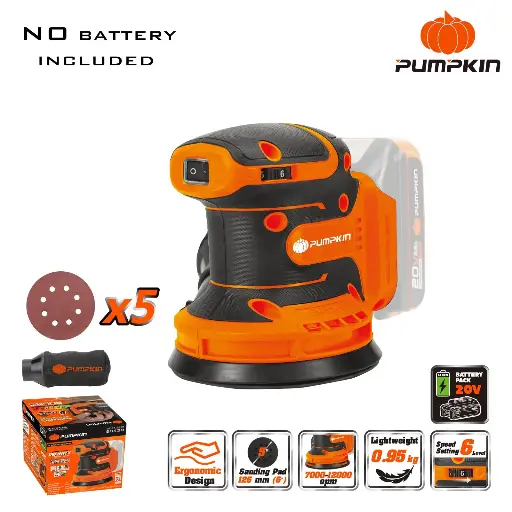 [PM50432] BARE 20V BL CORDLESS RANDOM ORBITAL SANDER W/BOX 5"