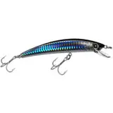 [R1125C4] Yo-Zuri Crystal Minnow 5-1/4" Silver Black Floating