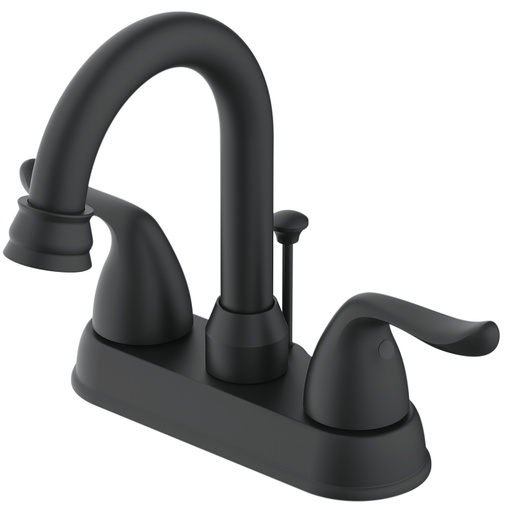 [9995622] Lavatory Faucet Two Handle High Arch Matte Black