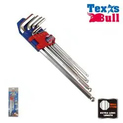 [PMTX-TQ9L] 9PCS EXTRA LONG HEX KEY SET (TORX) T10,T15,T20,T25,T27,T40,T45,T50 