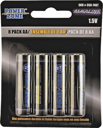 [3507407] Alkaline Battery AA 1.5V 8pk