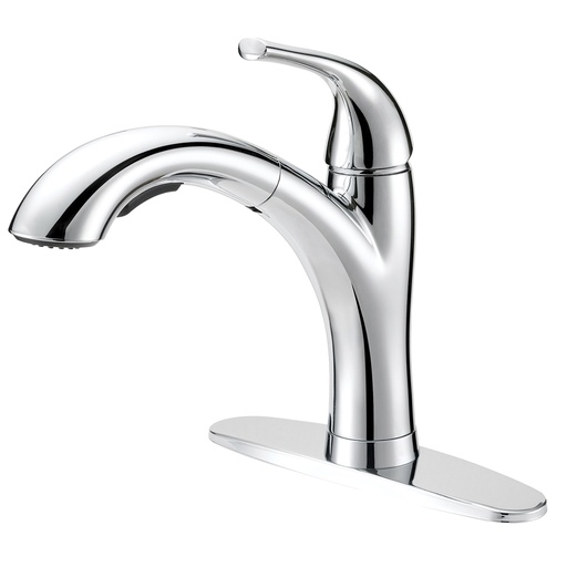 [1343516] Kitchen Faucet 1 Handle Pull Out Chrome