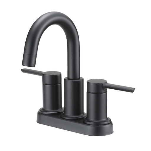 [7421449] Lavatory Faucet 2 Handle High Arc Matte Black