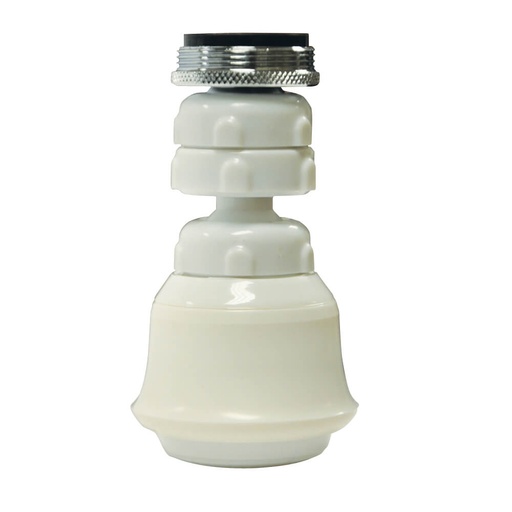 [10499D] FAUCET AERATOR-SPRAY SWVL WHT