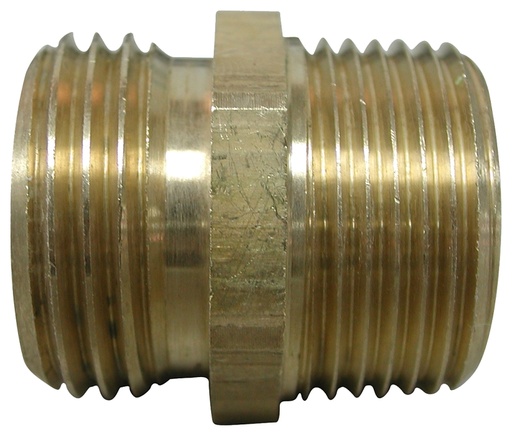 [5830666] Hose Adapter 3/4" MGH x 3/4" MPT x 1/2" FPT Brass