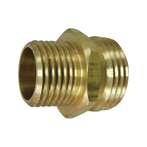 [5936935] Hose Adapter 3/4" MGH x 1/2" MPT Brass