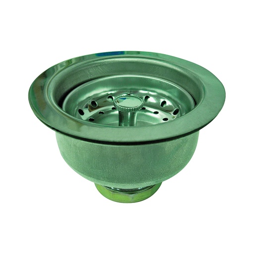 [4735874] Sink Strainer 3-1/2"-4" Double Cup Stainless Steel/Chrome