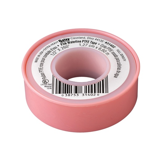 [31402D] PIPE THREAD TAPE PINK 1/2X260