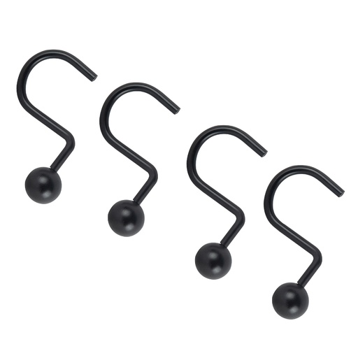 [3386984] HOOK BALL CURTAIN SHWR ST MBLK