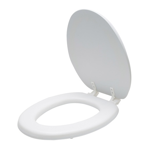[1050608] Toilet Seat White Soft Elongated Plastic