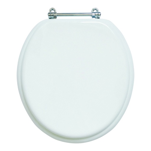 [3737442] Toilet Seat Round Wood White