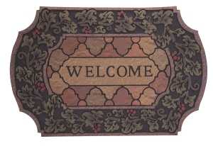 [1244235] DOOR MAT FLOKNG POLYES 35X23IN