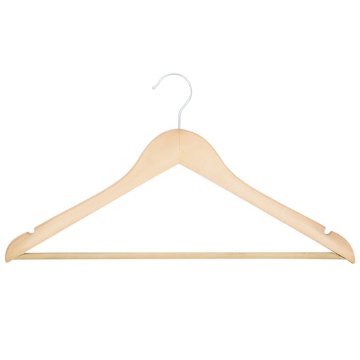 [1142355] CLOTHES HANGER NATURAL 5PC