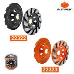 [PM22322] 12T DURABLE TYPE SEGMENT DIAMOND CUP GRINDING WHEEL 100x20(16)mm