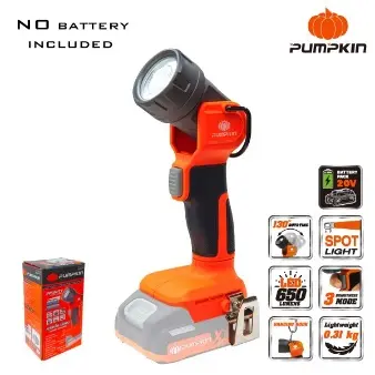 [PM50594] 20V 2-MODE LED FLASHLIGHT IN COLOR BOX - BARE TOOL 650LM