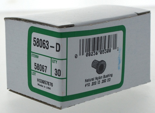 [58067-D] 58063-D FLN BSH WH #10 .260 OD